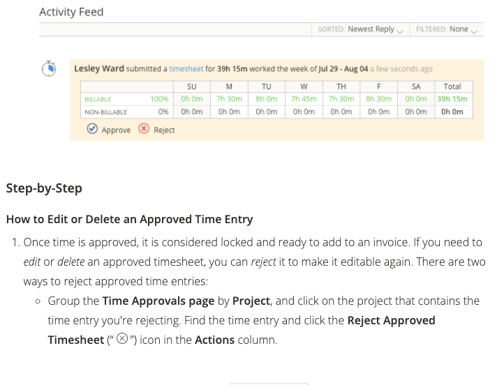 Mavenlink プロジェクトの Activity Feed 1
