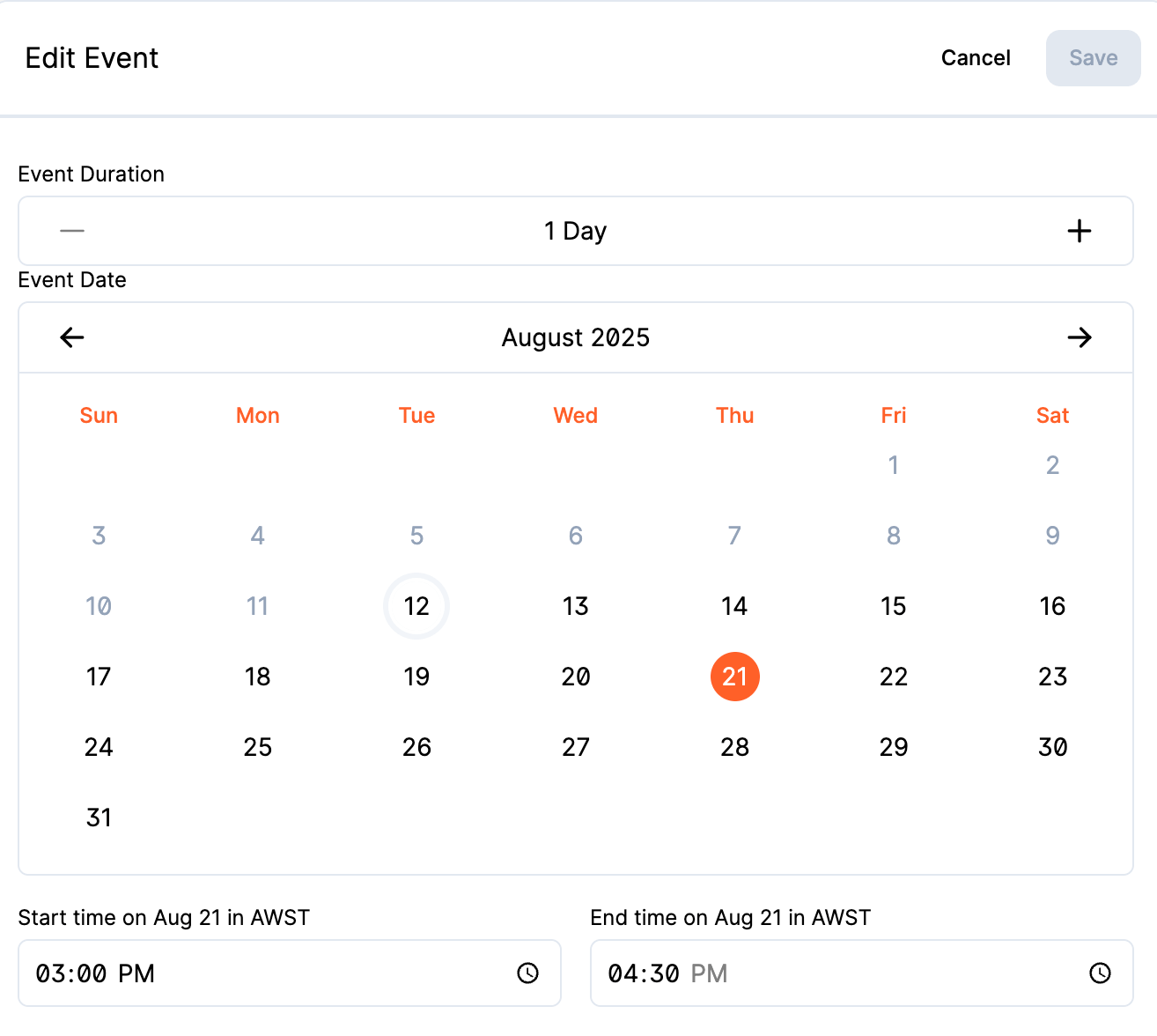 Goldcast Date and Time