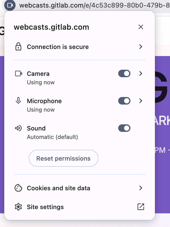 Goldcast Permissions