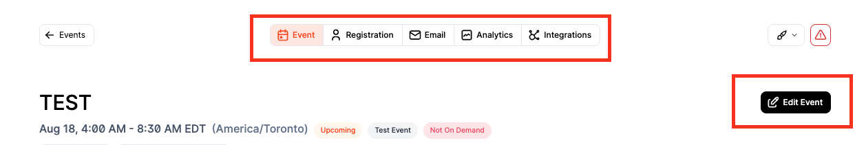 Webinar Tabs