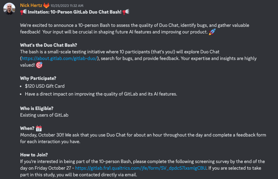 Discord 招待の例