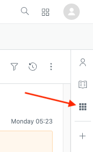 Zendesk アプリボタン