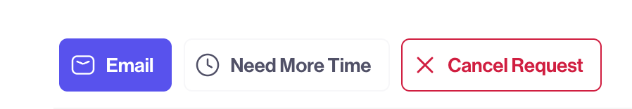 Transcend の Cancel Request ボタン