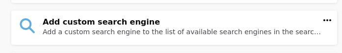 Add custom search engine 拡張機能